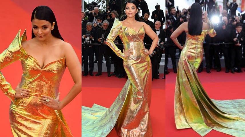 The golden mermaid: Aishwarya Rai Bachchan stuns at Cannes red carpet