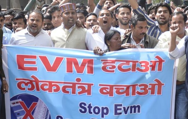 Protests in UP after videos show 'tampering' of EVMS