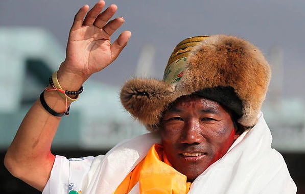 Nepali Sherpa guide climbs Mount Everest 24th time, breaks own record