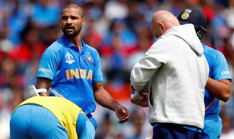 Hit on thumb, Dhawan skips fielding