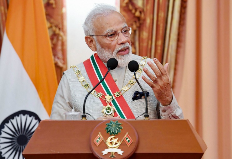 Modi invokes 'Sabka Saath, Sabka Vikas, Sabka Vishwaas' to stress on Maldives' importance