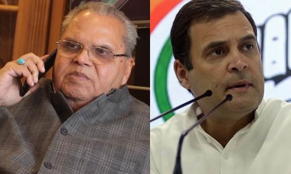 J-K Governor calls Rahul Gandhi a 'political juvenile'