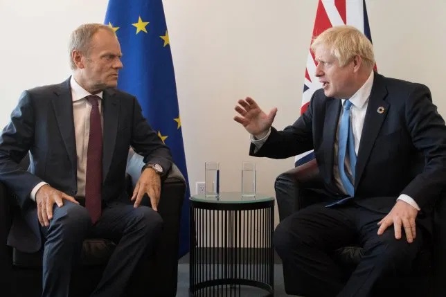 No breakthrough as EU's Tusk, Britain's Johnson meet in New York