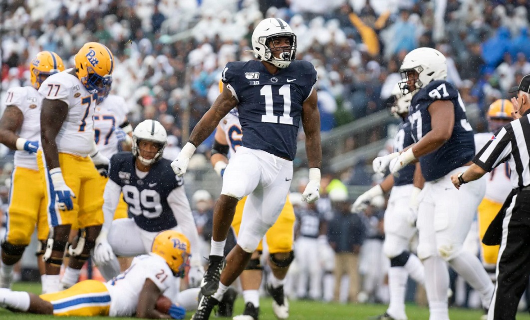 No. 13 Penn State uses late stand to hold off Pitt 17-10