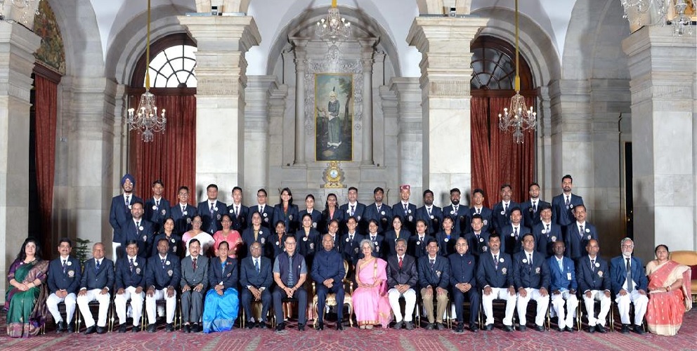 President Kovind presents National Service Scheme Awards