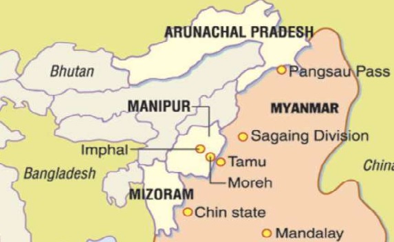 AR seals porous India-Myanmar border in Manipur's Moreh