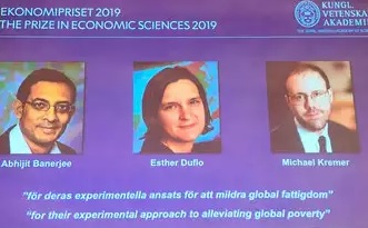 Abhijit Banerjee, Esther Duflo and Michael Kremer win 2019 Nobel Economics Prize