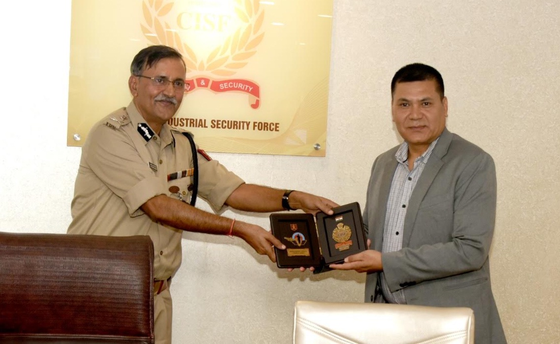 Delegation of APF officers led by Prabin Shrestha Deputy Inspector General APF visits CISF headquarters