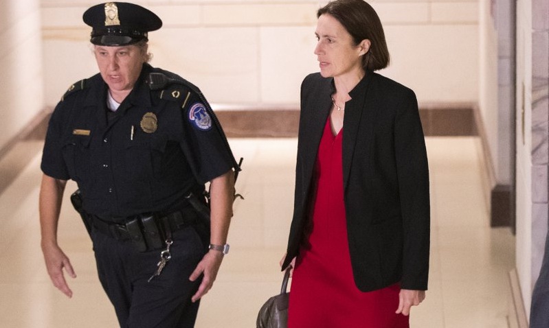 Ex- National Security Council official Fiona Hill testifying to Congress