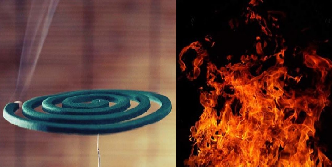 Couple killed as mosquito coil sets house afire