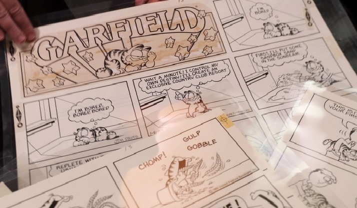 30-plus years of 'Garfield' comic strips to sell at auction