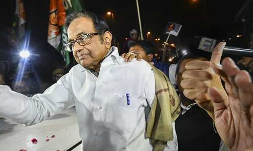 Chidambaram gets bail, walks out of Tihar prison