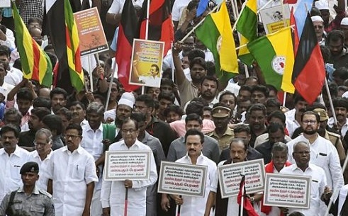 DMK, allies take out rally against CAA in Chennai