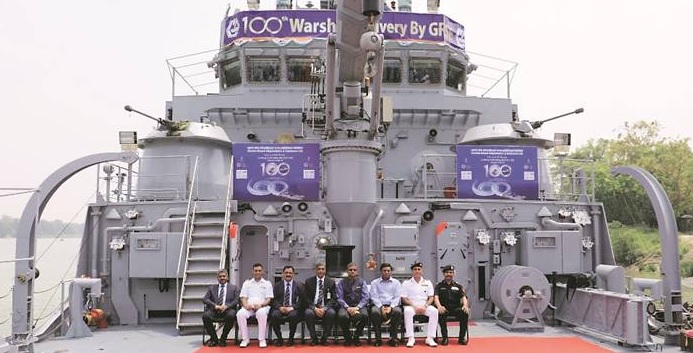 GRSE hands over LCU amphibious ship to Indian Navy