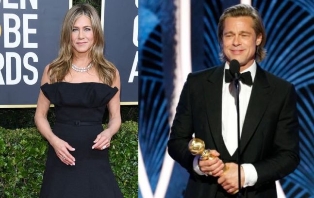 Brad Pitt talks about 'running into' Jennifer Aniston at Golden Globes