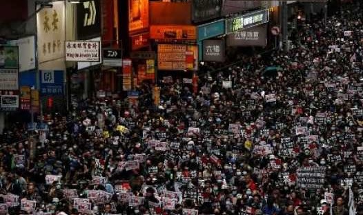 Hong Kong police say 'around 400' arrested in New Year's Day unrest