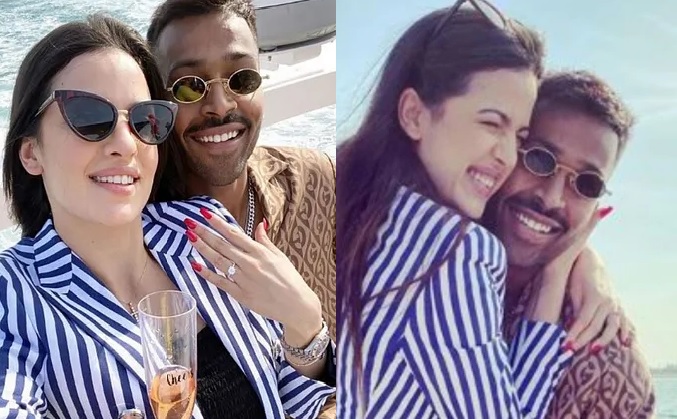 India all-rounder Hardik Pandya rung in the New Year by announcing his engagement with actress-girlfriend Natasha Stankovic on social media.