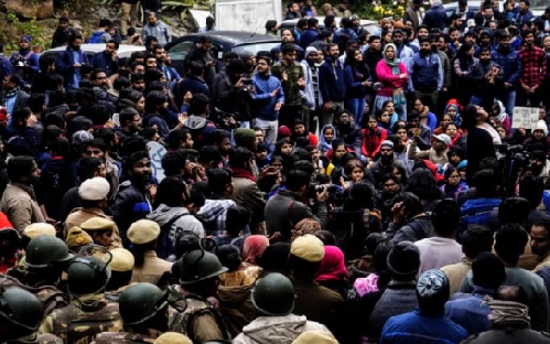 JNU violence Amnesty International criticises Delhi Police for failing to protect students