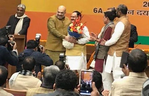 Nadda elected BJP president