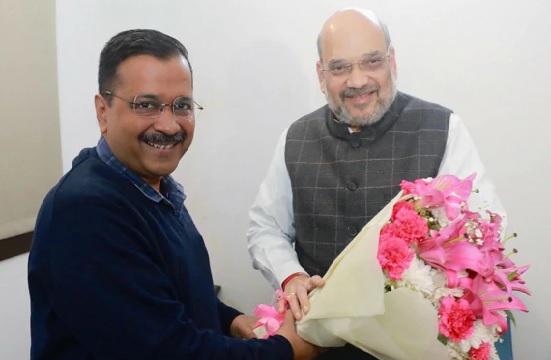 Arvind Kejriwal meets Home Minister Amit Shah