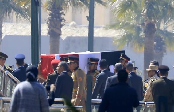 Egypt holds full-honours military funeral for Mubarak