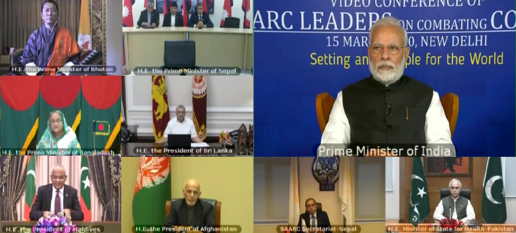 SAARC video conference shows how leaders can present practical proposals: US official