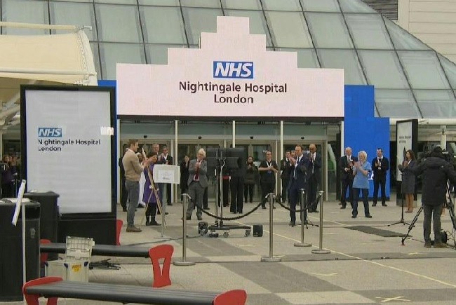 New 4,000-bed coronavirus field hospital opens in London