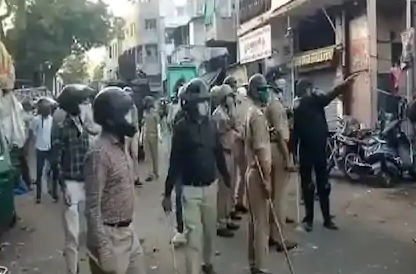 Mob hurls stones at police in Ahmedabad, 15 detained