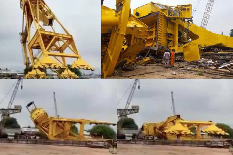 11 killed in Visakhapatnam after massive crane crashes at Hindustan Shipyard