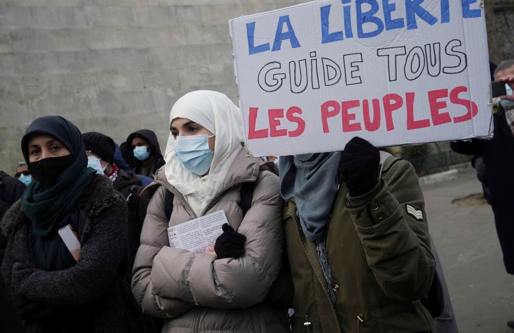 Protesters say French anti-radicalism law is anti-Muslim