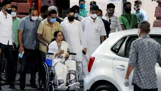 Injured TMC chief Mamata Banerjee discharged from hospital